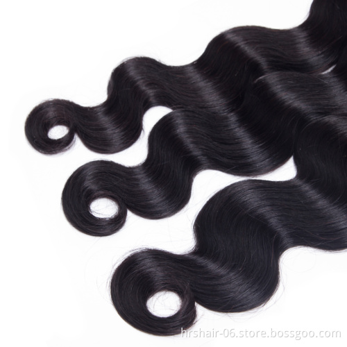 Brazilian water wave hair extensions 13#4 lace closure body wave human hair human hair pieces
